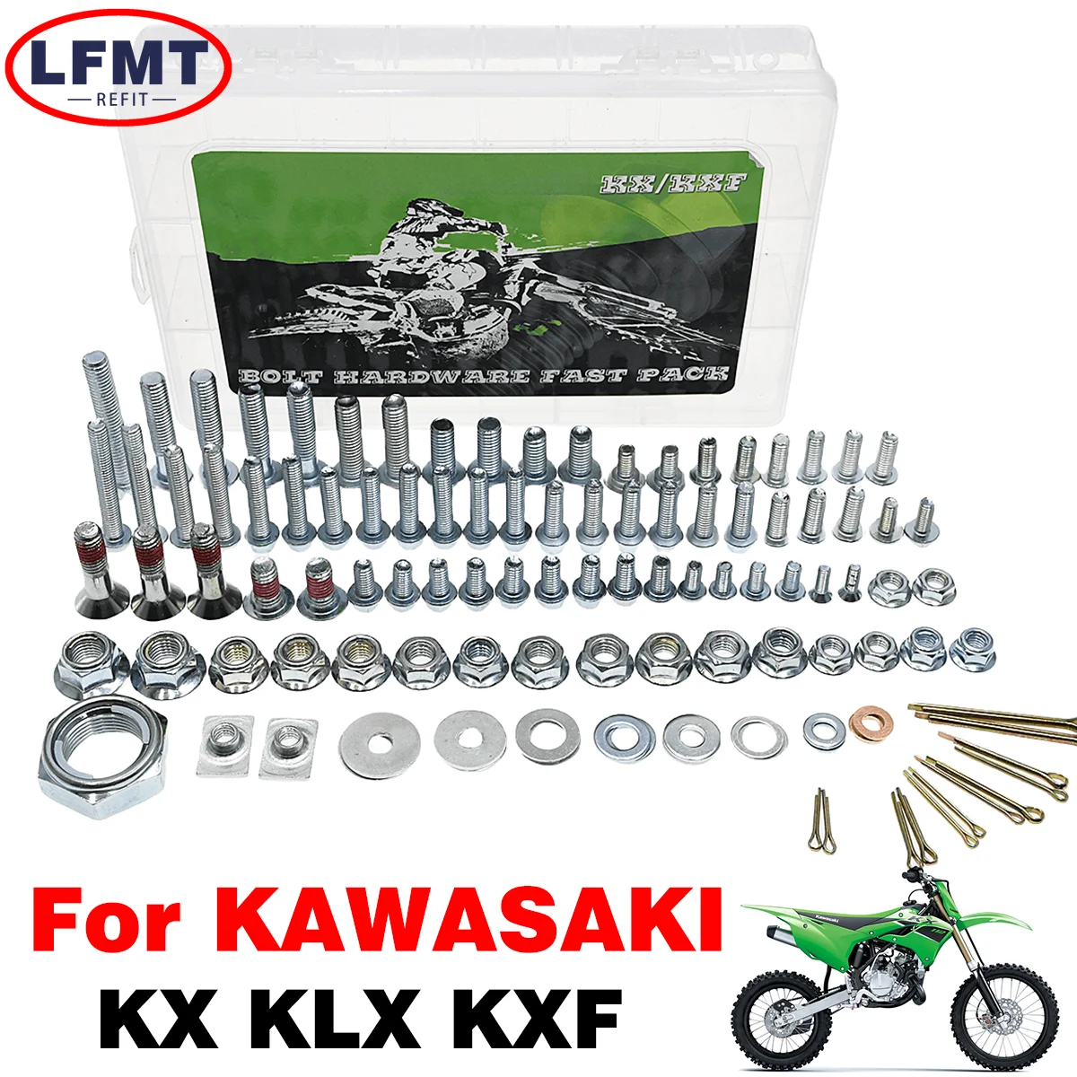 Naprawa śruby sprzętowej Naprawa ratunkowe Pełny zestaw narzędzi Zapięcie Do KAWASAKI KX250 KX450 KX250F KX450F KLX250R KLX450R KLX250X