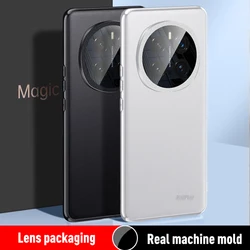 Hard PC Capa For HONOR Magic 7 PRO Magic7PRO Case luxury Leather shockproof Thin Curve Protective Cover For Magic7PRO Back Case