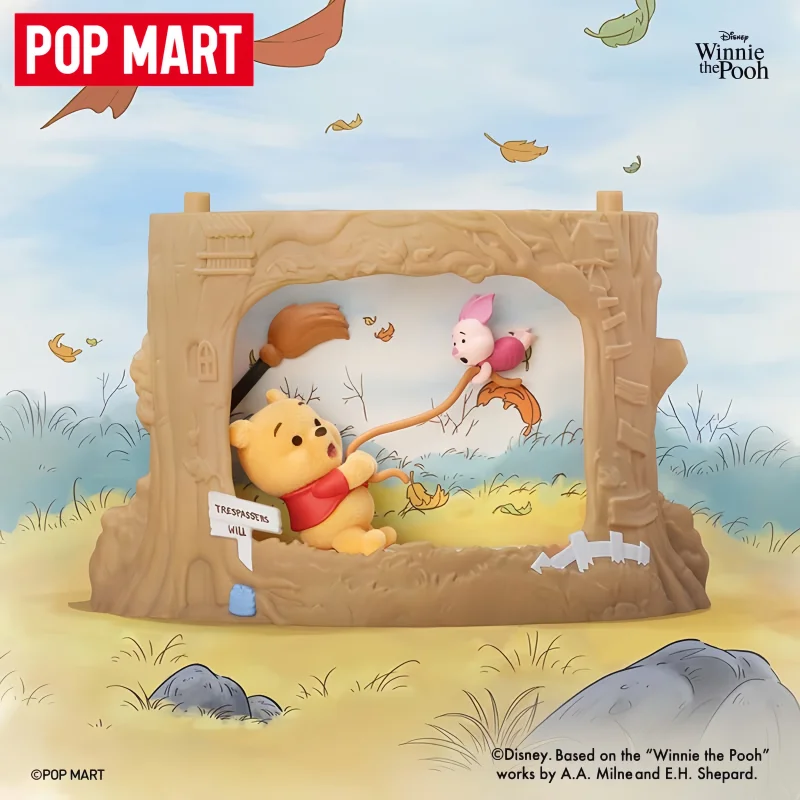 

Original POP MART Winnie-the-Pooh Treehouse Theatre Series Blind Box Cartoon Anime Figure Collectible Desktop Toy Surprise Gifts