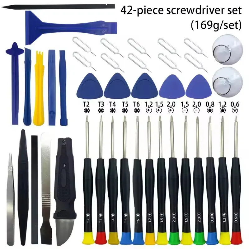 

Набор инструментов для ремонта мобильных телефонов 40/42 в 1: отвертки и многофункциональный комплект для разборки iPhone, Xiaomi, Huawei