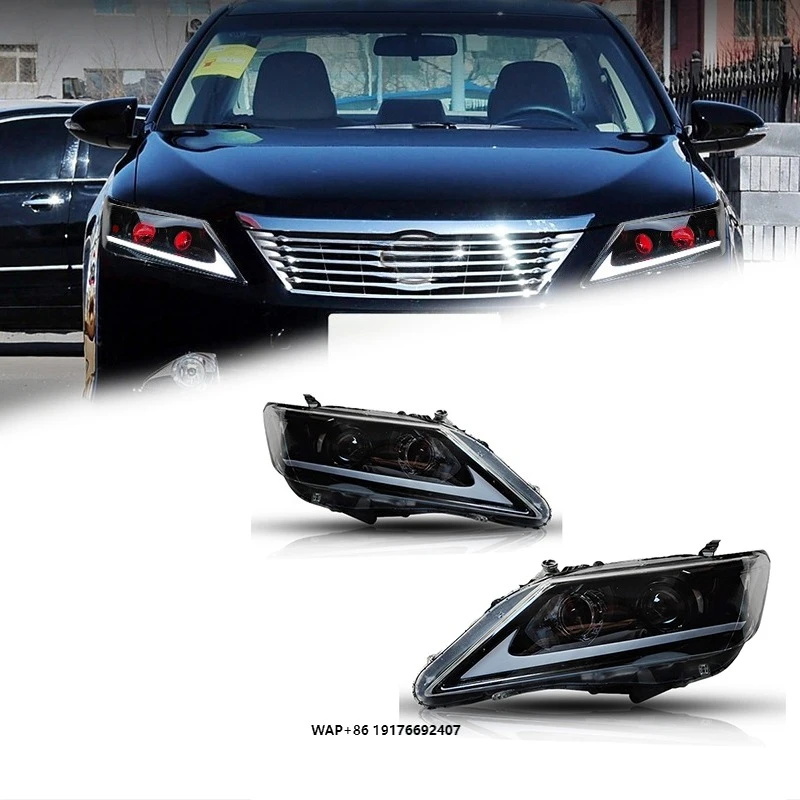 FT Car Lights ForToyota 7th Gen Camry Headlights 2012-2014 LED Projetor Headlamp Daytime Running Light Automotive Accessories