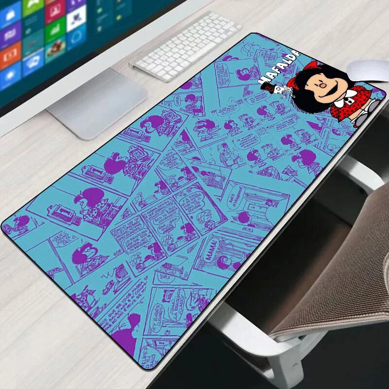 

Large Mouse Pad Mafaldas Mousepad Anime Mat Xxl Speed Desk Accessories Gaming Computer and Office Mats Long Mause Kawaii Gamer