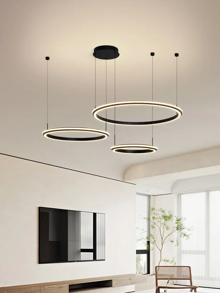 

Living room chandelier Modern light Minimal ring light Modern luxury restaurant Bedroom light Ceiling chandelier