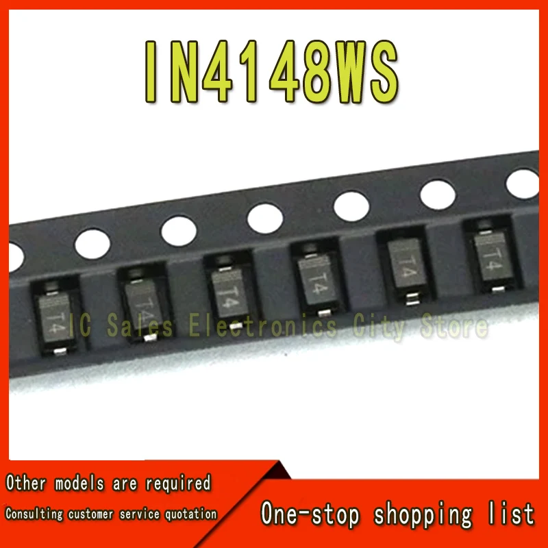 1000pcs/lot IN4148WS IN4148 SMD 0805 1N4148WS 1N4148 SOD323  Best quality