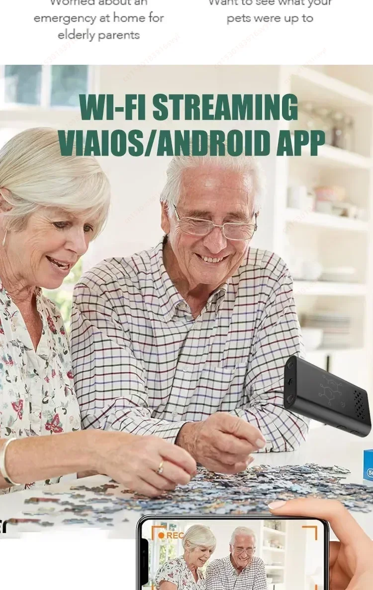 أصغر 1080P كاميرا واي فاي صغيرة IP كاميرا ويب للرؤية الليلية كشف الحركة مراقبة عن بعد غير مرئية Espia Cam أمن الوطن الذكي #5