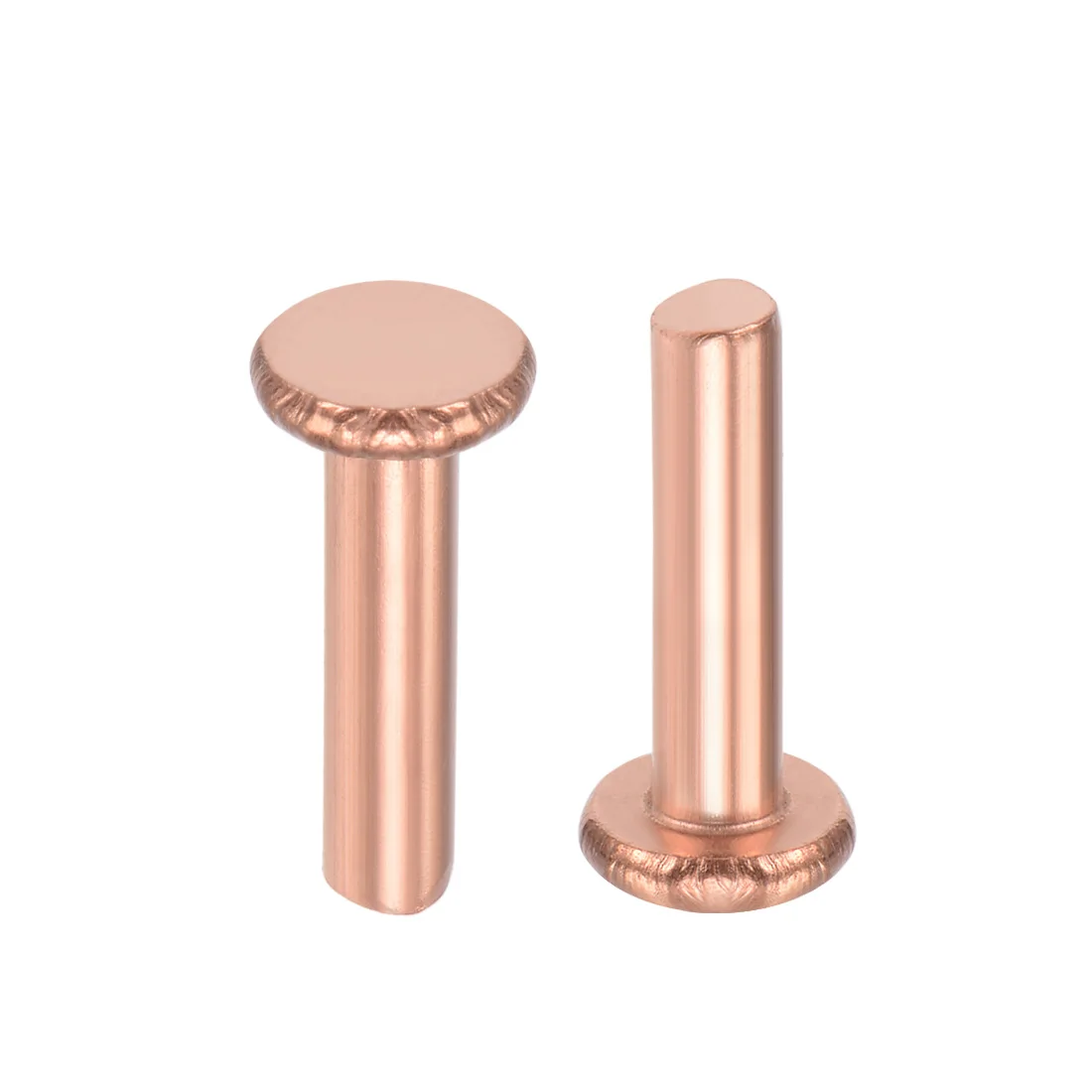 

UXCELL 25Pcs Flat Head Rivet Copper Solid Rivets Fastener for Manufacturing 13/64"x25/32" 13/64"x25/64" 13/64"x5/8" 13/64"x5/16"