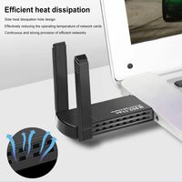 1300M Wireless Network Card 2.4G/5GHz Dual Band PCIE WiFi Adapter Drive Free Rotating USB Wifi Adapter For Computer/Phone/Tablet