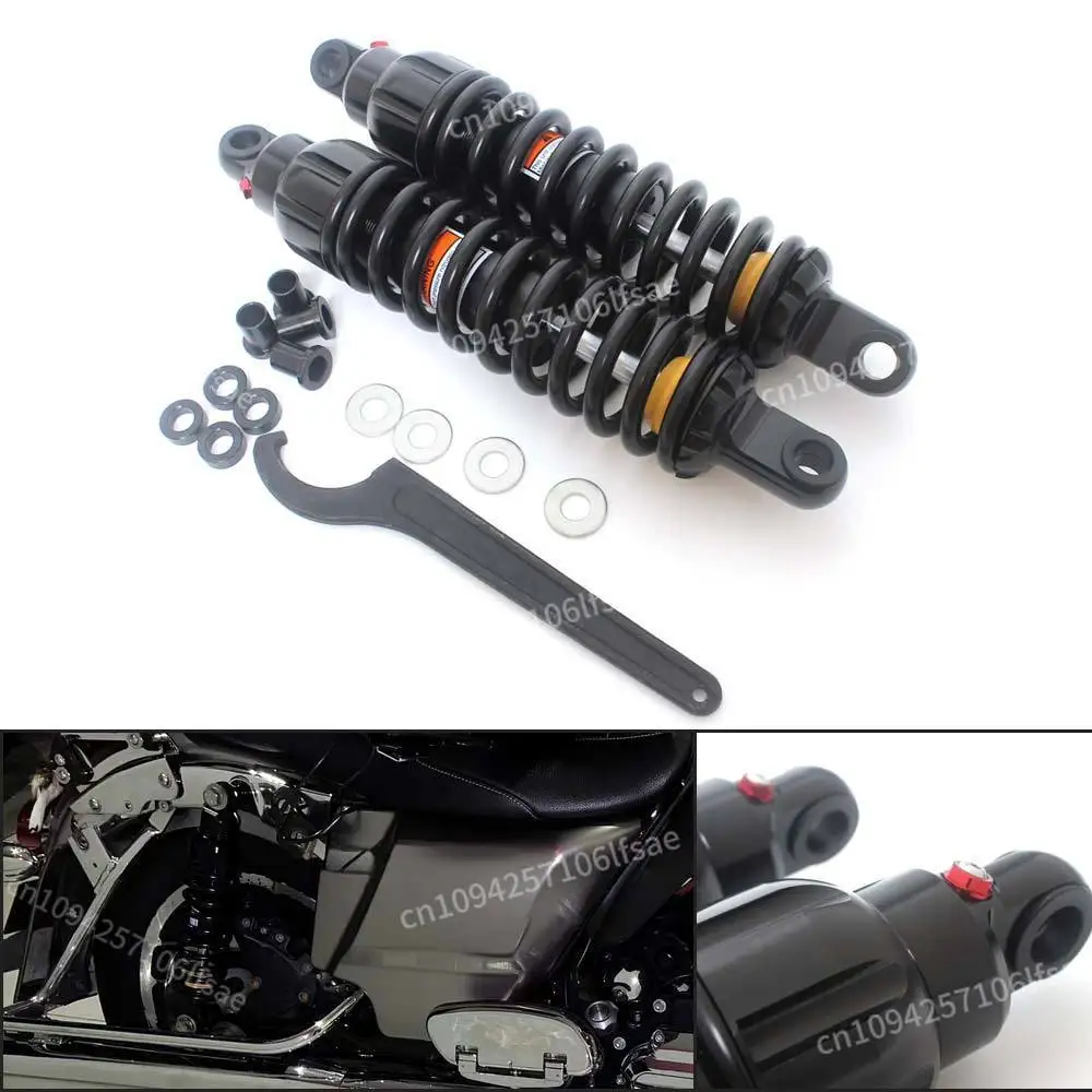 

325mm Motorcycle 1 Pair Adjustable Shocker Absorbers Rear Suspension Shock Absorber Protection For Harley Honda Suzuki