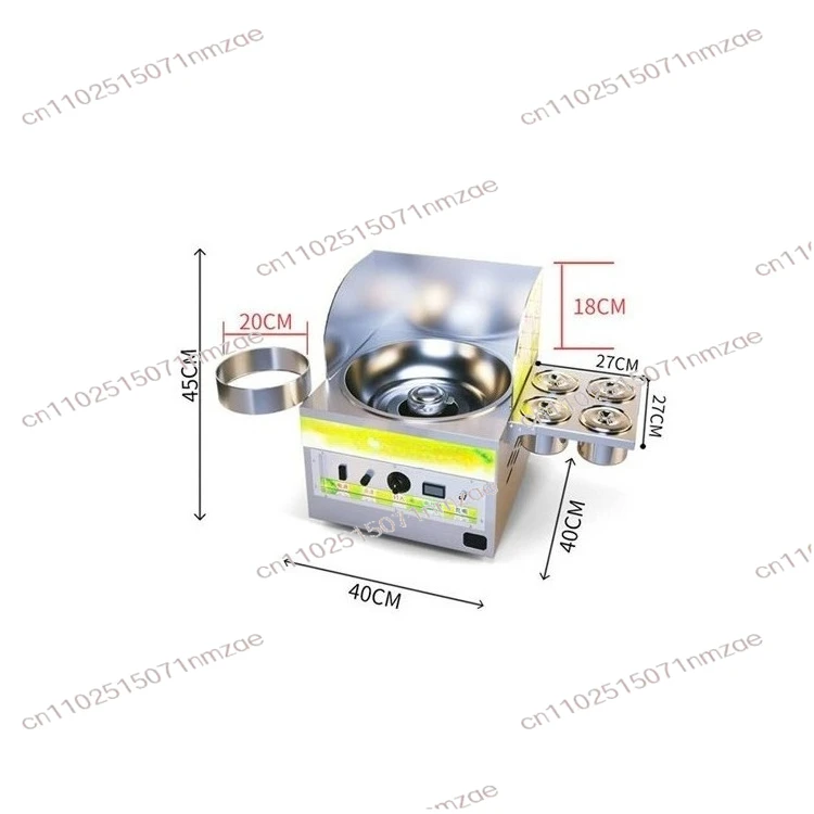 DIY 4-Bucket Desktop Cotton Candy Machine Electric Floss Maker for Home Commercial Use