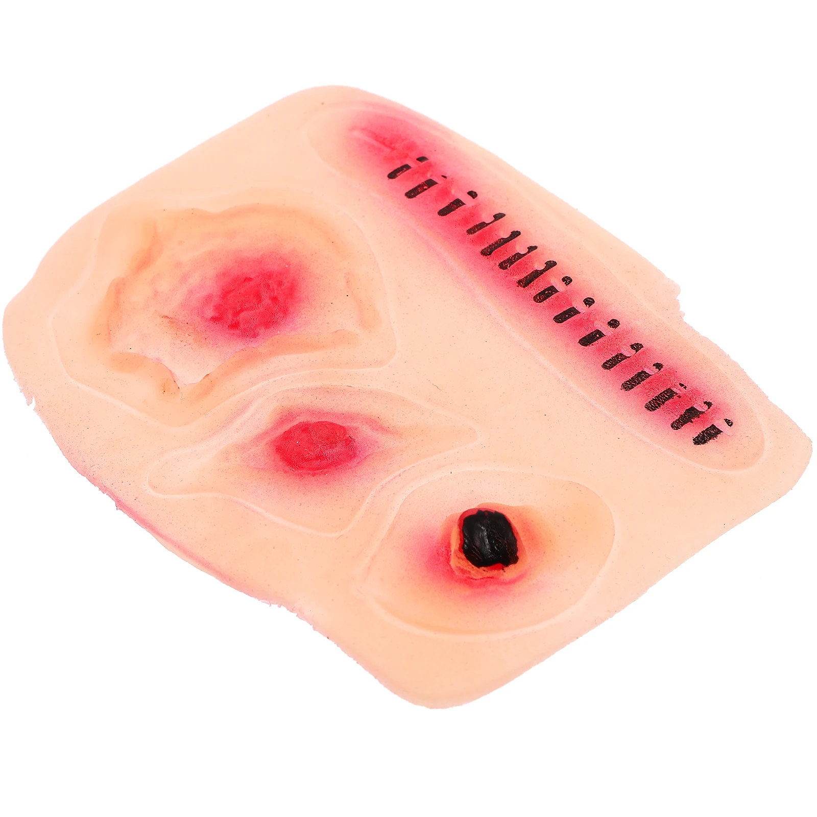 

Simulated Scar Patch Wound Stickers for Halloween Realistic Fake Temporary Decorations Waterproof Body Accessories RedFake Wound