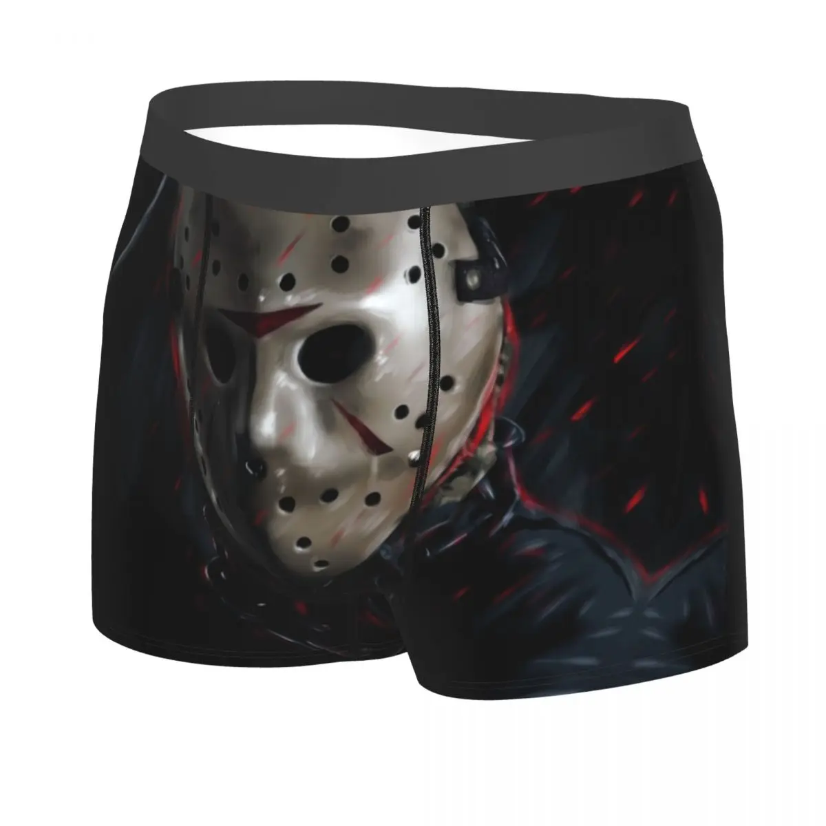 Fashion Horror Movie Character Murderers Boxers Shorts Panties Male Underpants Comfortable Halloween Film Briefs Underwear