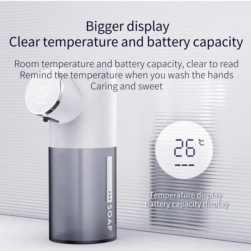 

Desktop Sensing Foam Wash Mobile Phone Charging Household Soap Dispenser Display Automatic Sensing Contactless Hand Washing
