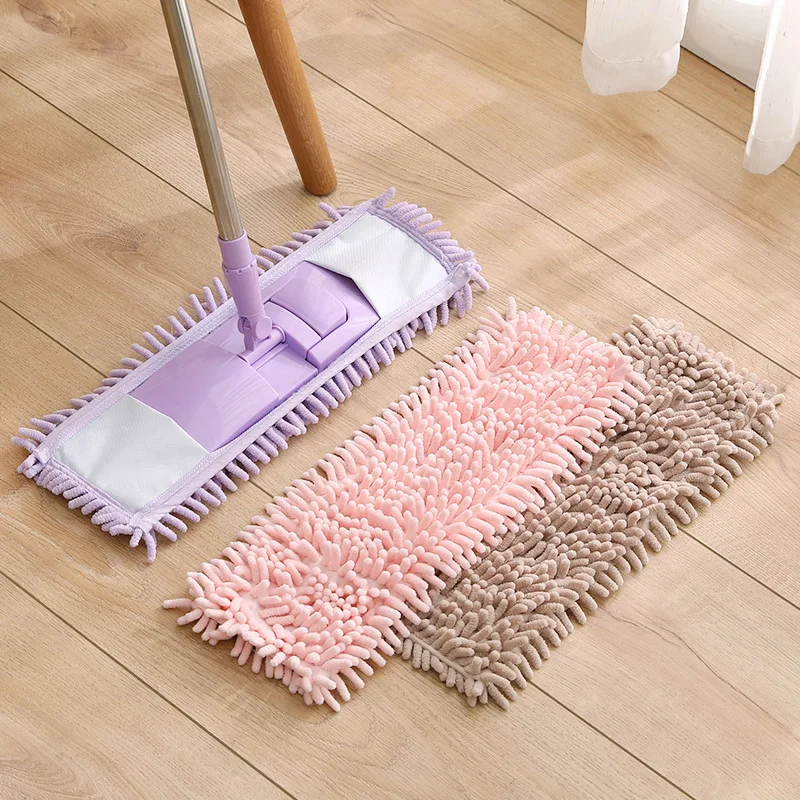 40*10cm Rectangle Home Cleaning Pad Chenille Household Dust Mop Head Replacement Easy Replace Dust Mops Drop Shipping