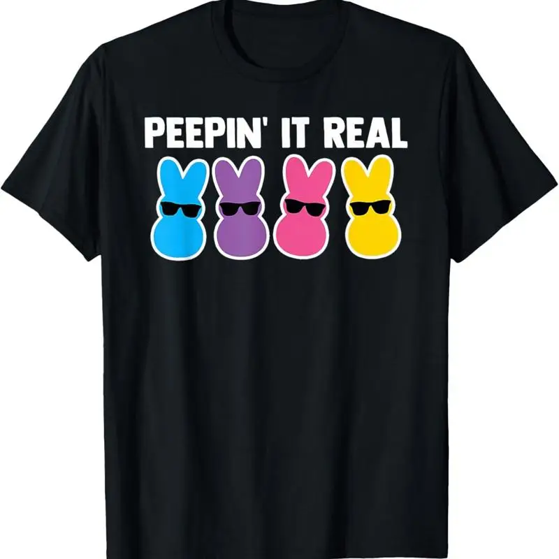 

Женская футболка Peepin' It Real Bunny Candy Egg Hunt Happy Easter