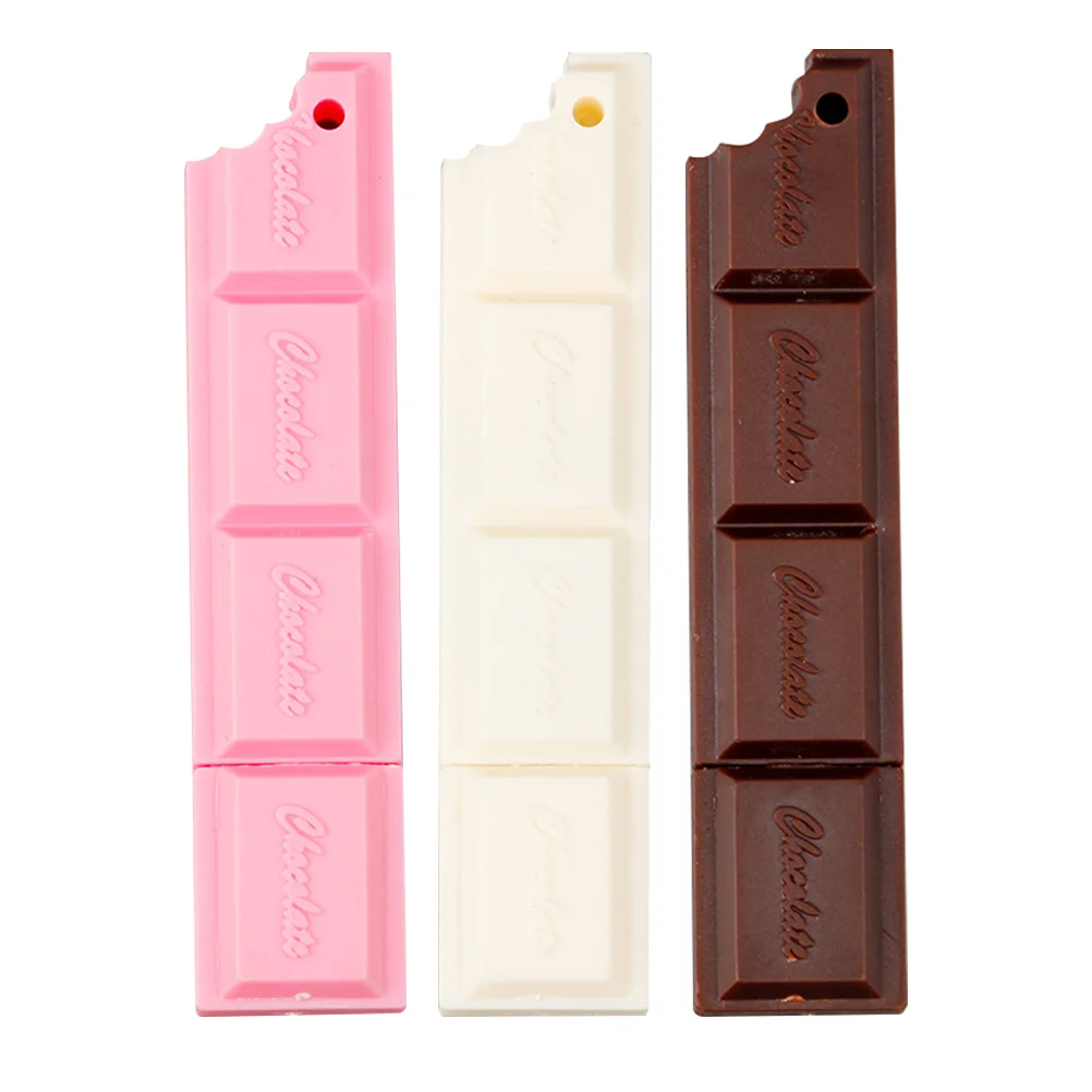 

3 Pcs Chocolate Ballpoint Pen Cute Cartoon Stationery Kids School Supplies Realistic Shape Writing Novelty Desk Accessory Safe