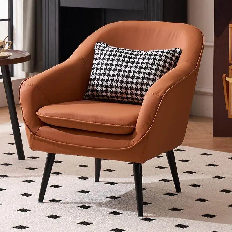 

Nordic light luxury single sofa household small apartment balcony bedroom modern simple hotel apartment leisure small chair