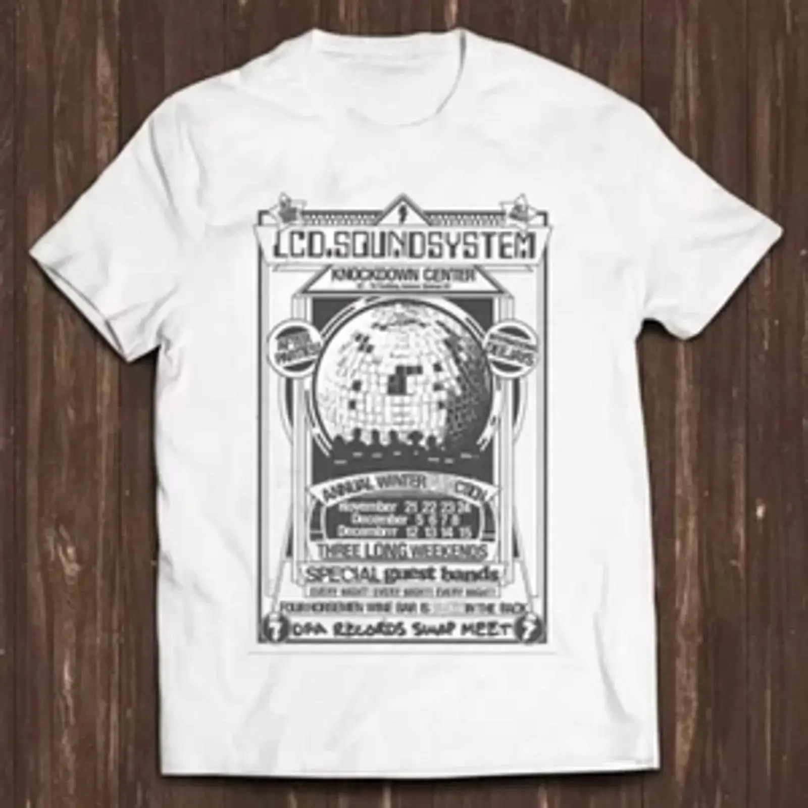 LCD Soundsystem 2024 Winter Annual Function T Shirt Full Size S 5XL vintage Washed Top For Everyday Wear streetwear Casual