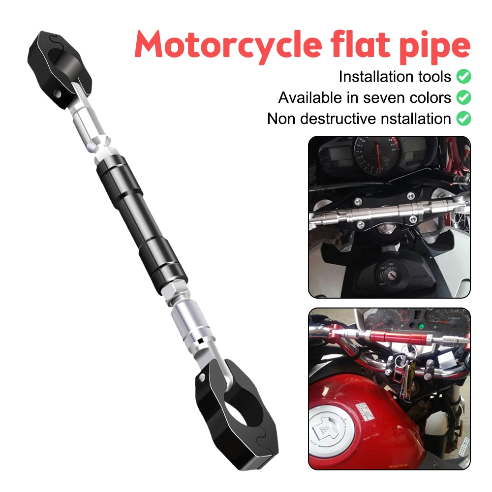 Universal 22mm Motorcycle Handlebar Motorbike Grips Handle Bar Steering Wheel Strengthen Brace Adjustable Cross Bar for Yamaha