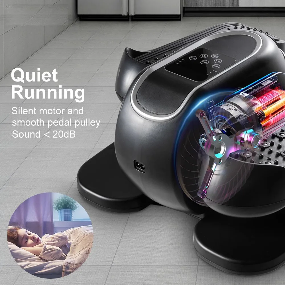 Electric Stepper Home Office Lazy Rehabilitation Training Elderly Fitness Equipment Mini Elliptical Sports Machine