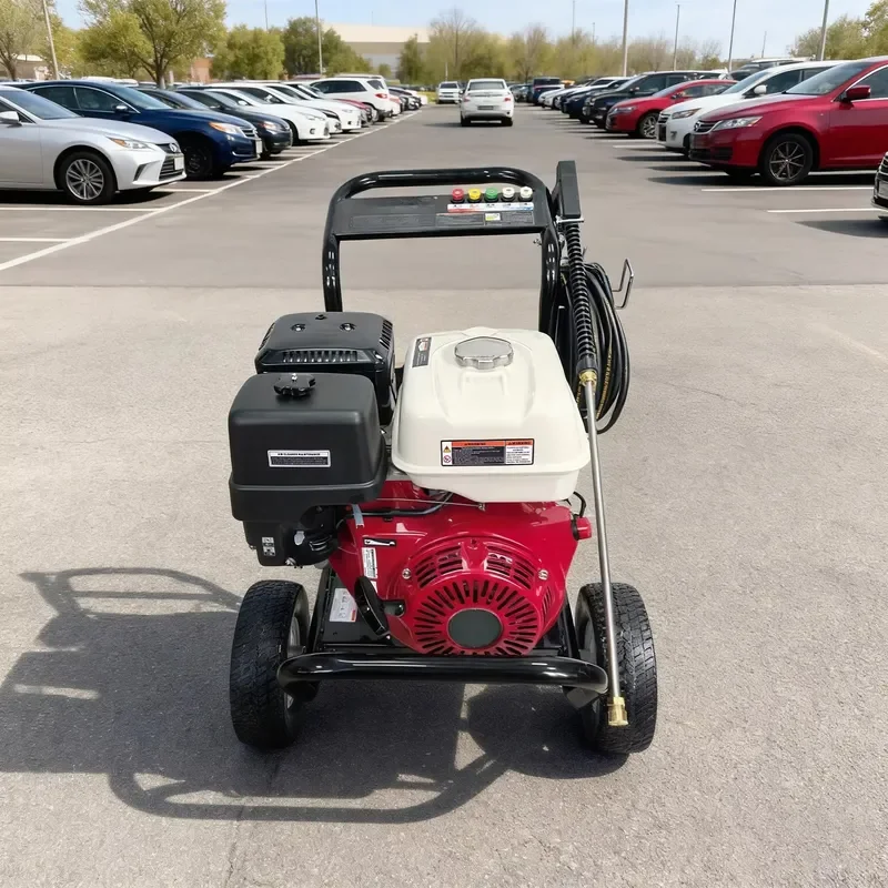 GX390 Pressure Washer 3800PSI/262BAR Dual-Start Adjustable Pressure Cleaner for Construction