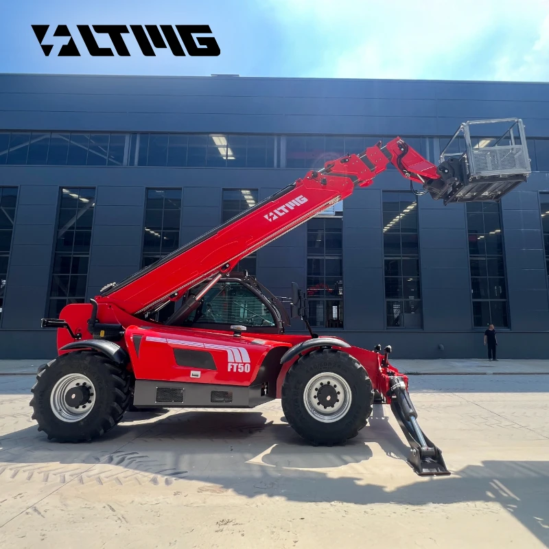 Telehandler Telescopic Loader 5 4 3 10 14 m New Telescopic Boom Telehandler Forklift With Platform