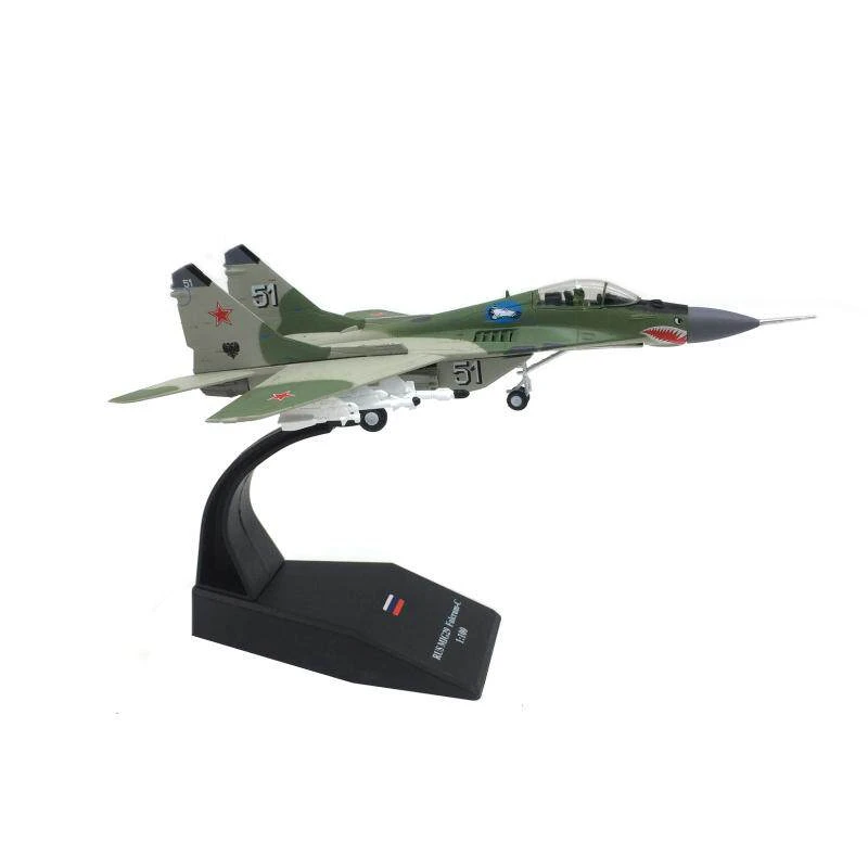 1/100 Russian Air Force MIG-29 twin-engine medium fighter MiG-29 (Fuselage Alloy) Static Model Ornaments