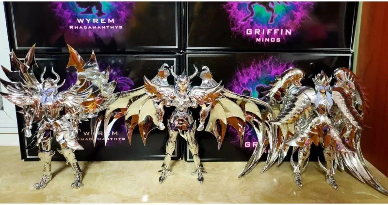 In Stock CS Model  Action Figure Saint Seiya Myth Cloth EX Gold/Silver Wyvern Rhadamanthys/Garuḍa Aiacos/Griffon Minos Toys