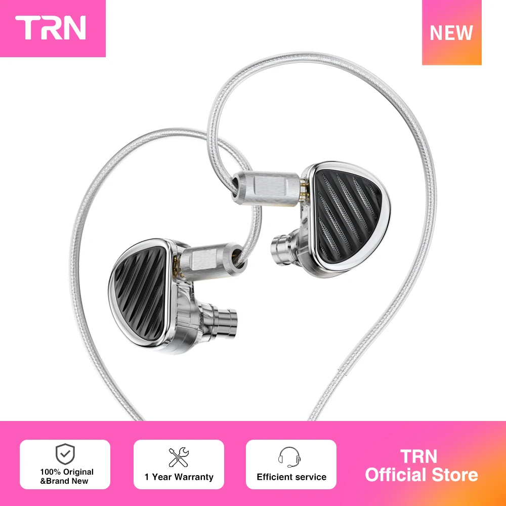 Image of TRN JAWS In-Ear-Kopfhörer mit 3DD 4BA 1PD Treibertechnologie, HIFI-Monitor-Kopfhörer für Läufer, Ohrstöpsel-Headset