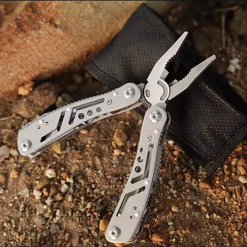 Multifunktionszange/tragbare Mehrzweckzange für den Außenbereich, Auto-Notfallausrüstung mit Batch-Kopf, Mini-Klappwerkzeug