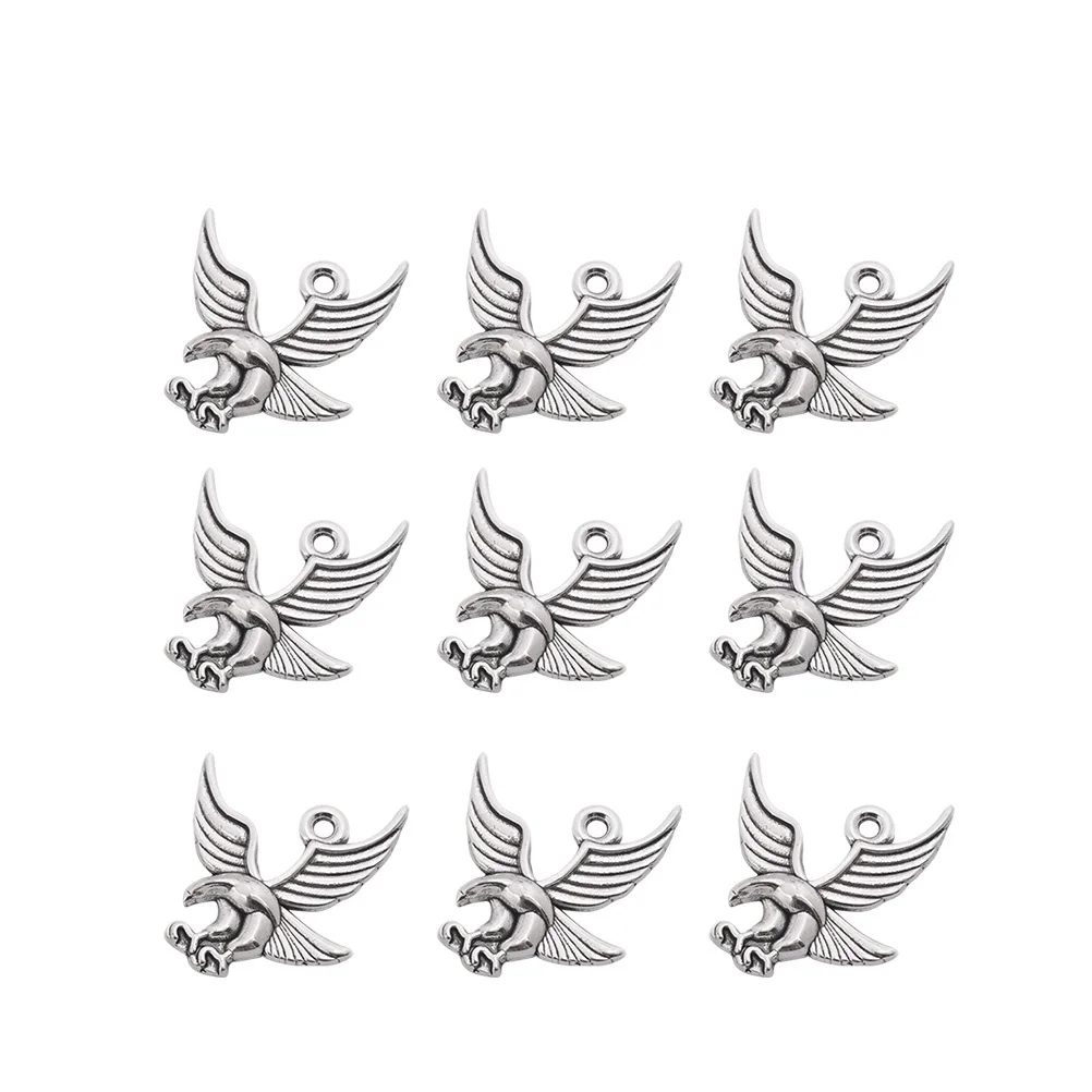 

20Pcs Alloy Eagle Pendant Charms DIY Jewelry Making Necklace Bracelet Cellphone Decor Charm Pendant Set Jewelry Making Pendants