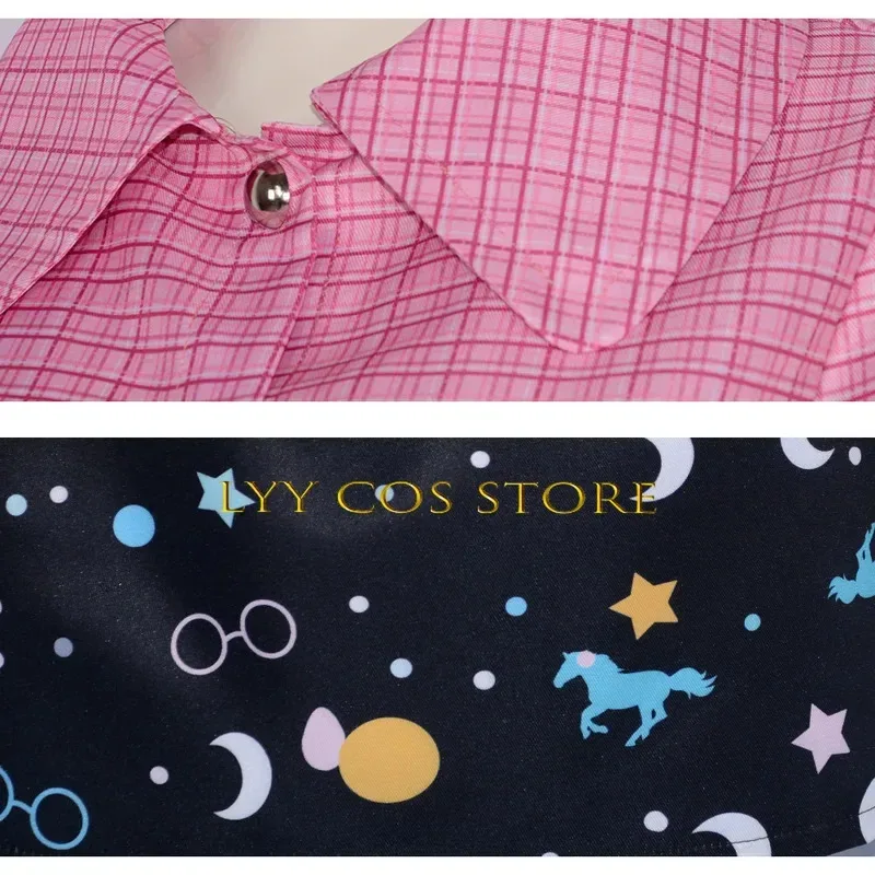 ماجيك سكول ساحرة كوسبلاي أنيمي لونا لوفجود كوسبلاي معطف وتنورة وسراويل موحدة مجموعة ملابس حفلات الهالوين للنساء والأطفال