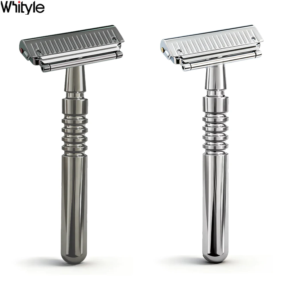 22T-2 New Reusable Twin Half Blade Safety Razor with Travel Case 30° Angled Precision Super Shaving Shaver for Men Grooming Care