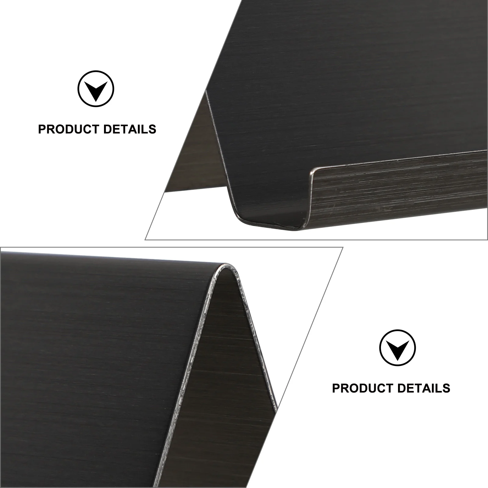 Business Card Holder Triangular Rack Bracket Clip High-quality Display Stand Metal Stainless Steel Rust-resistant