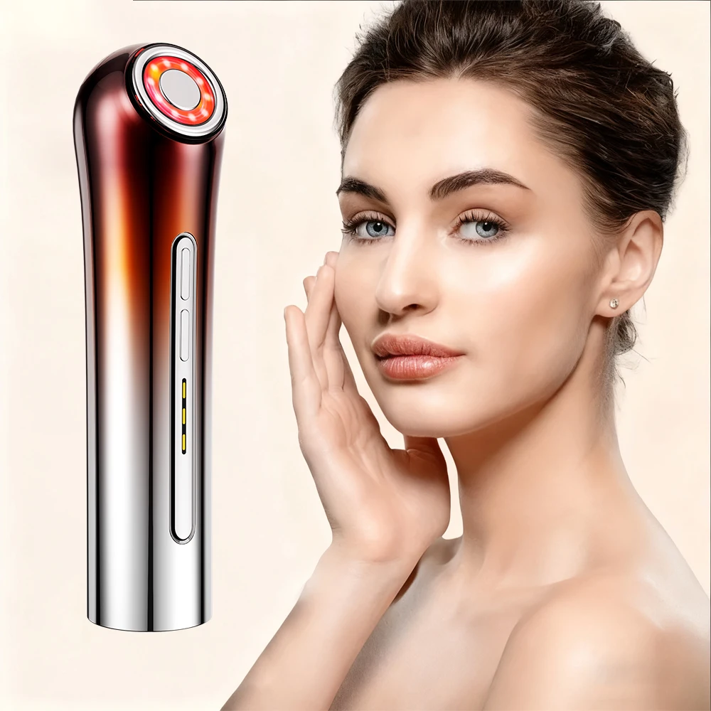 เครื่องยกกระชับใบหน้า คอ บริเวณรอบดวงตา นวดหน้า ลดริ้วรอย กระชับผิวหน้า ด้วยระบบ EMS สำหรับใช้ในบ้าน