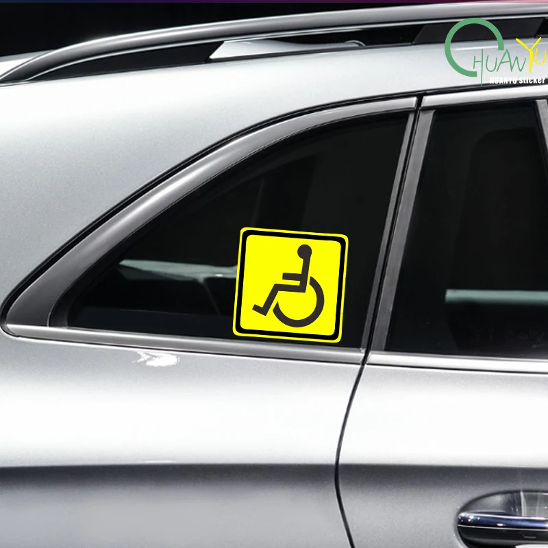 Disabled special vehicle driving stickers, barrier free car signs, waterproof and reflective car stickers