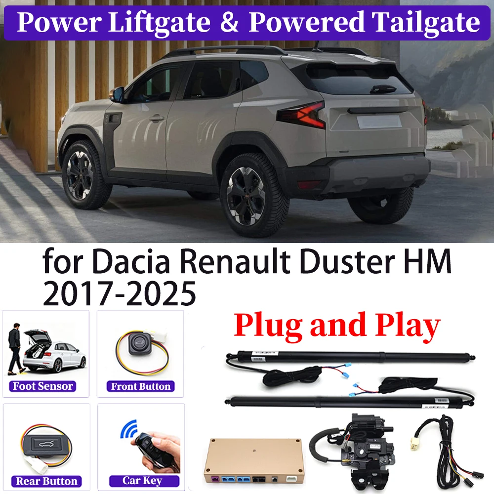 ZJCGO for Dacia Renault Duster HM 2017-2025 OEM Upgrade Car Automatic Power Liftgate Kit Smart Auto Electric Tailgate System