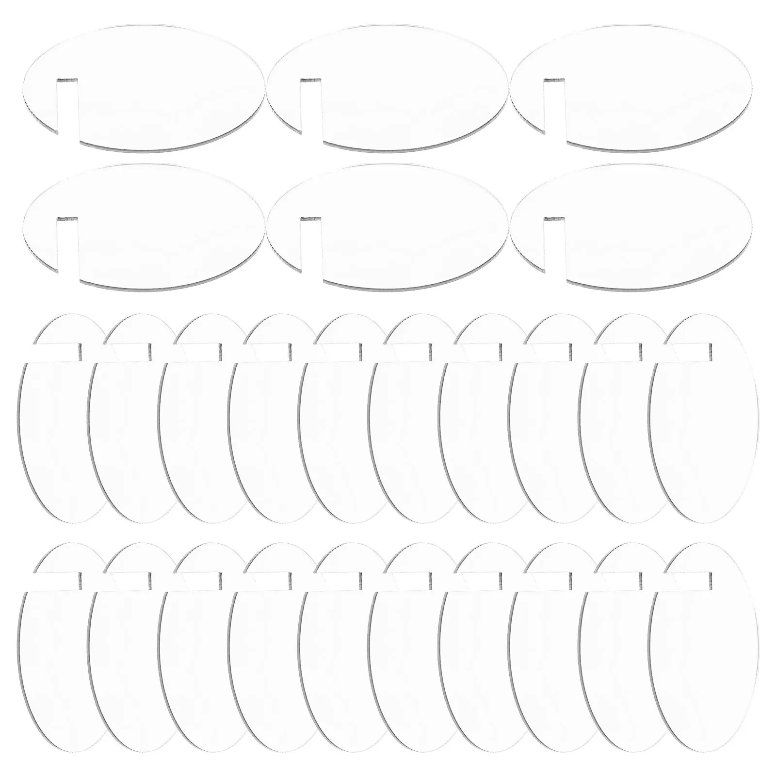 

30pcs Acrylic Drink Tags Round Glass Markers for Parties Home Bar Decor Reusable Beverage Labels Tiny Cup Identifiers