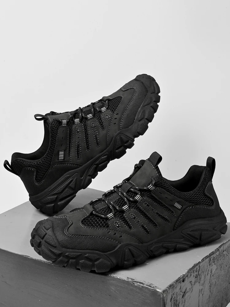 

Men's Outdoor Climbing oes Breathable Me Anti-slip Wear-resistant Sports oes Low Cut Rubber Outsole Comfortable Casual ...