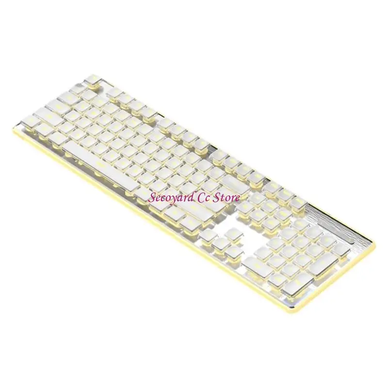 N3UC Design 104Key Silents Mechanical Keyboards USB Cord Backlit Waterproof