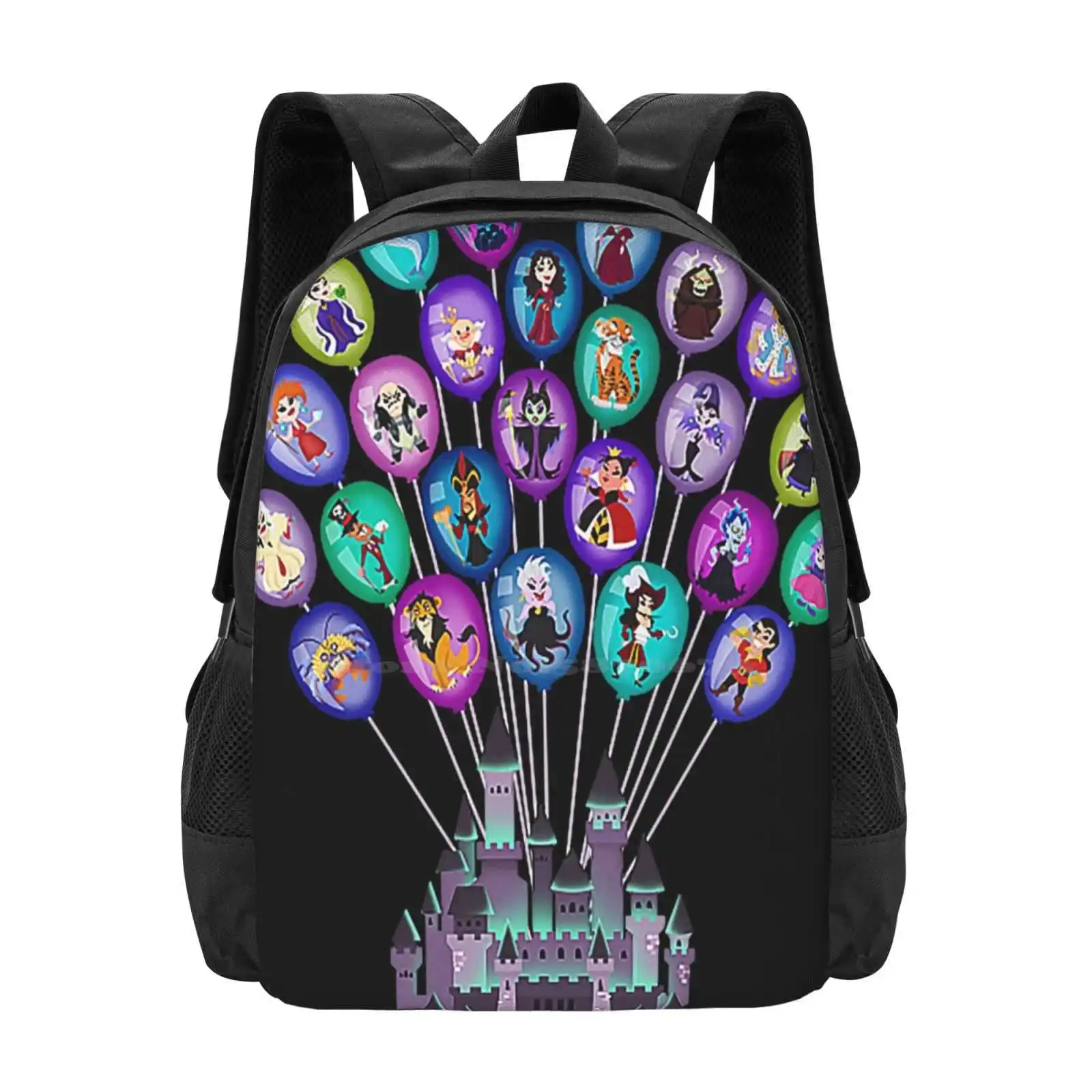 Castello dei cattivi nuovi arrivi borse Unisex borsa per studenti zaino castello Evil Queen Ursula Villain