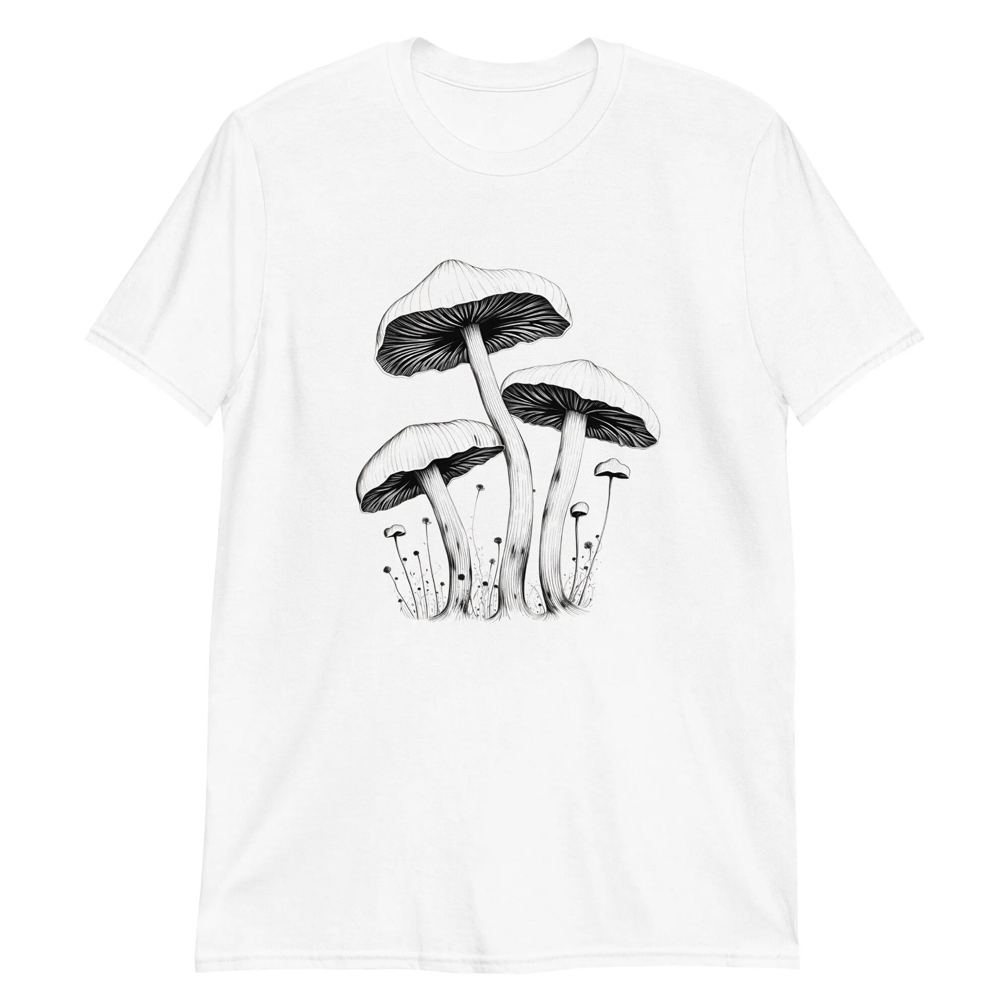 Rustic Mushroom Elegance T Shirt