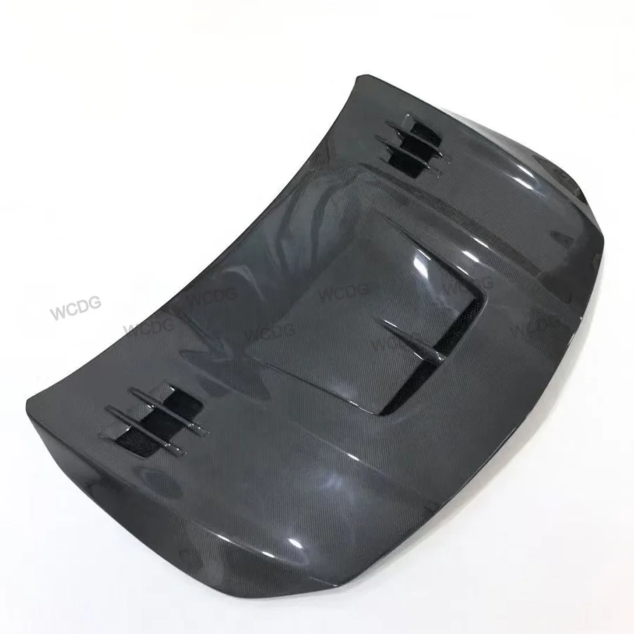 High Quality Carbon Fiber Front Engine Hood for CLA Class W117 CLA45 CLA220 CLA260 AMG Front Hood Bonnet Cover 3