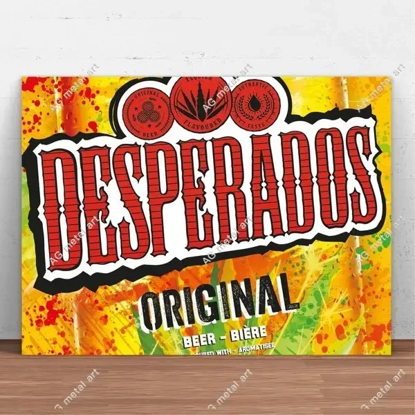 Desperados Beer Metal Tin Sign Metal Sign Wall Decor Beer Poster Bar Pub Man Cave Farmhouse posters