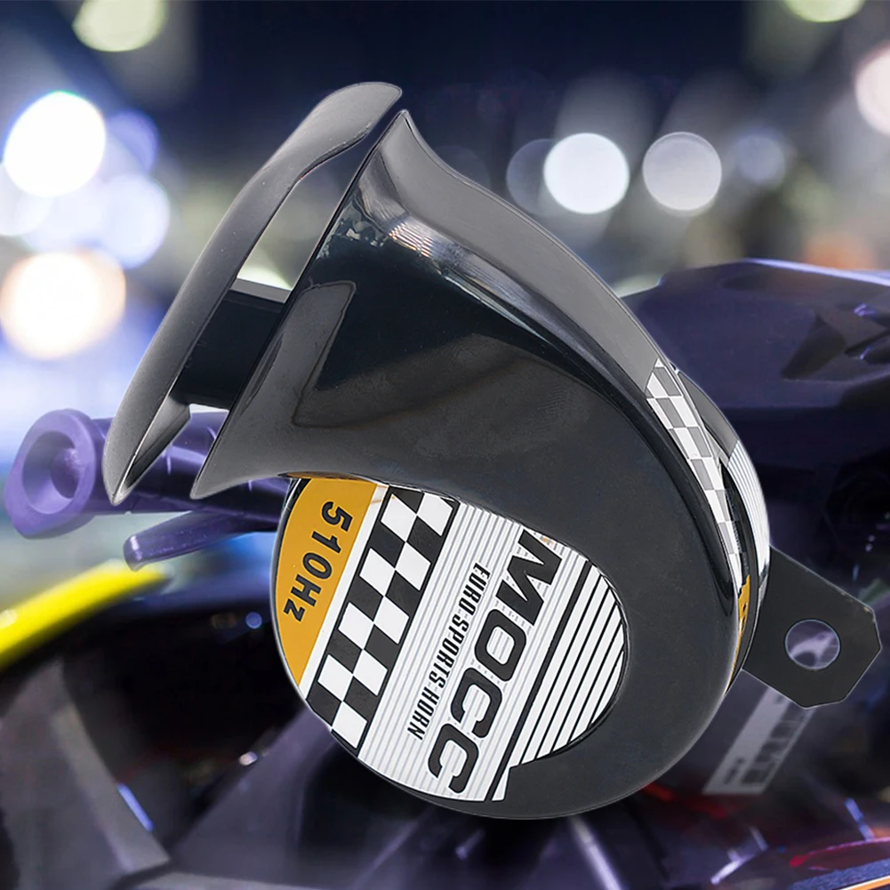 12V Schnecken-Lufthupe, wasserdicht, universell, Motorrad-Hupe, laute Autohupe, einfarbig, für Motorrad, Auto, Motorrad, LKW, Fahrzeug