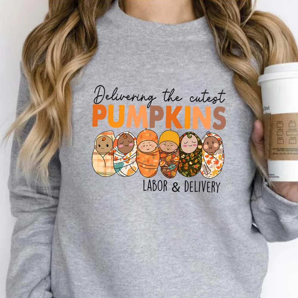 Deliver The Cutest Little Pumpkins Sweatshirt  Labor and Delivery Halloween Sweater Delivery Nurse Shirt Unisex Sweatshirt