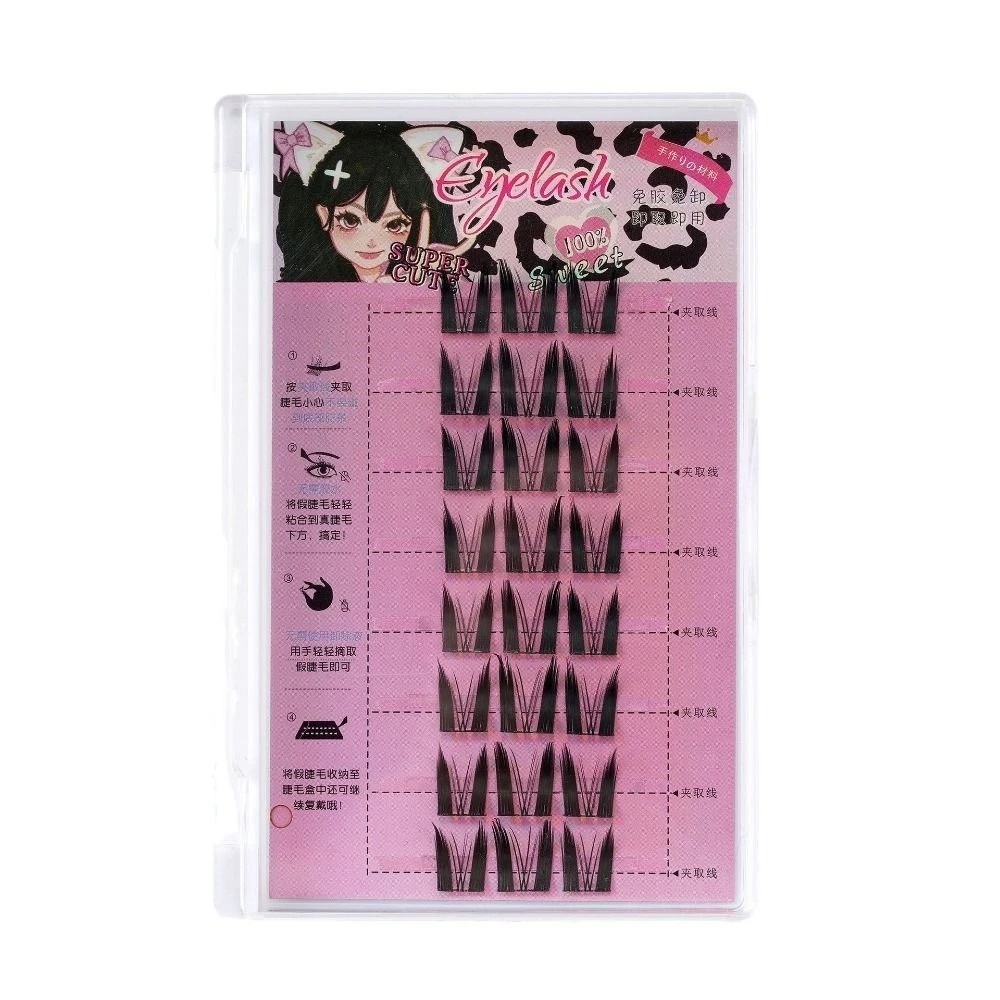 

Lashes Extension Individual Cluster Eyelashes DIY Makeup Fluffy False Eyelashes Fake Long Lasting Segmented Eyelashes Bundles