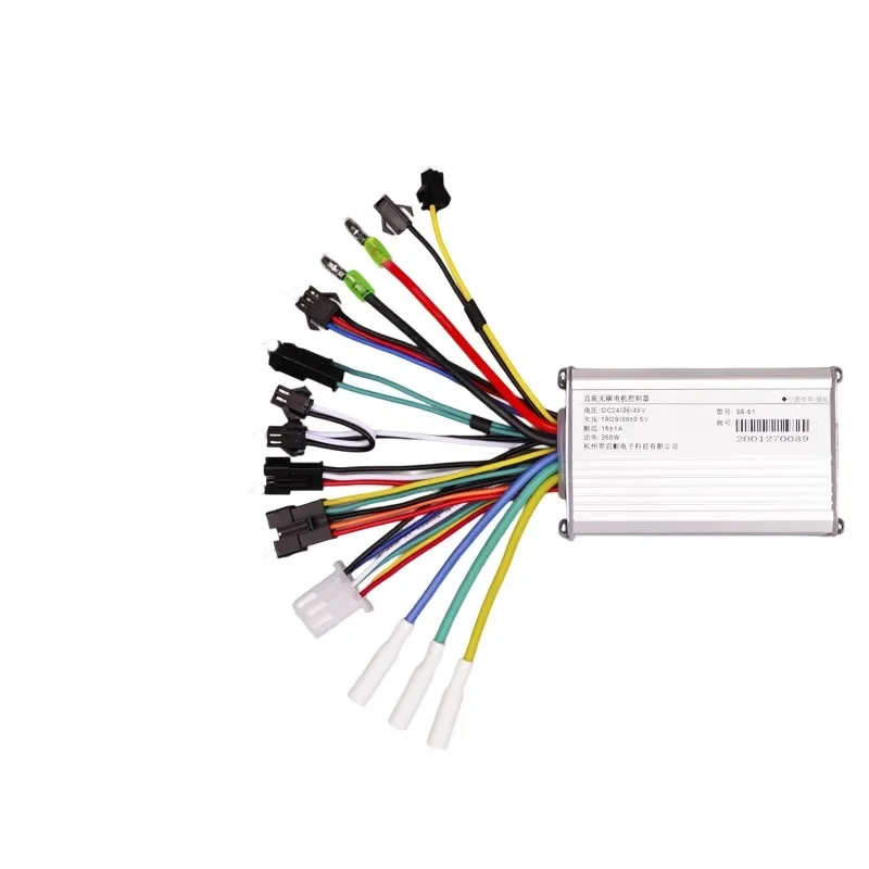 E-Bike Brushless Motor Controller&LCD Display Kit S6-51/61 S830 Meter 24V-48V 250W/350W 13A Limit 86x53x30mm for Conversion
