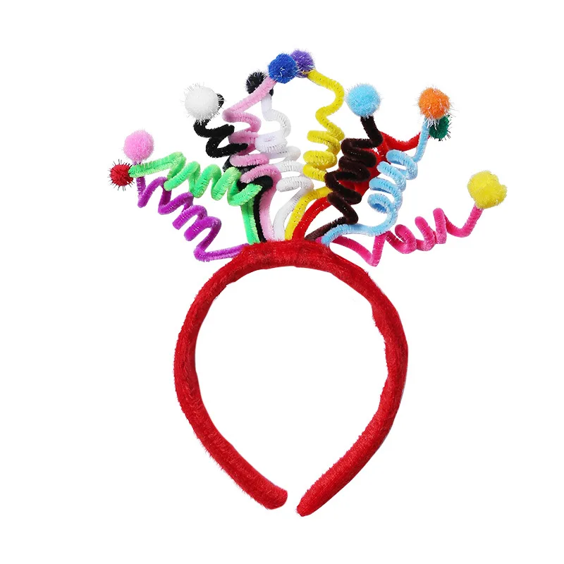 Happy Birthday Headdress Kids Girl Birthday Party Decorations Funny Spring Headband Hair Accessories Children\'s Day Decor