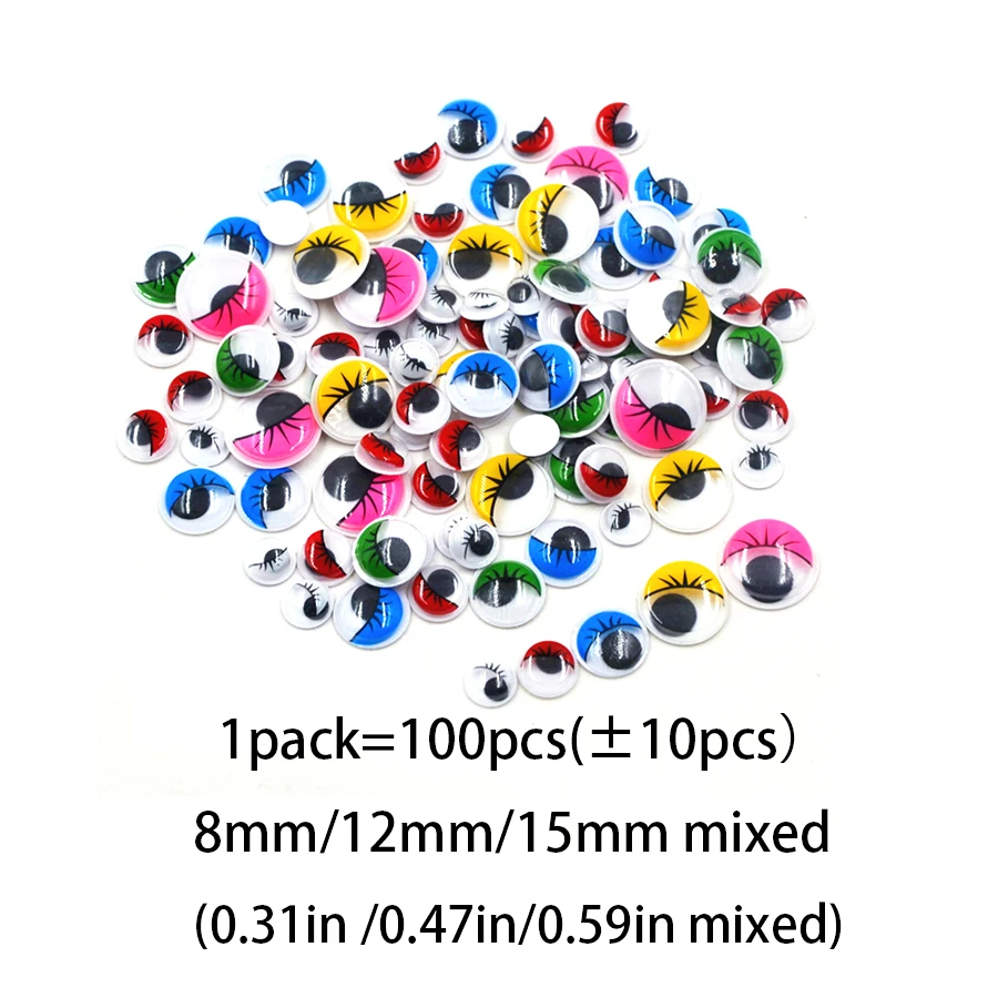 100/400pcs Creative DIY Eyes Multicolour Handmade Products DIY Decorative Supplies Sewing Accessories XJM