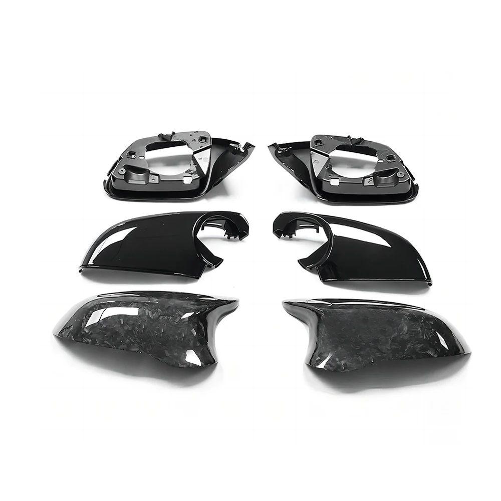 Replacement Rearview Side Mirror Covers Cap For BMW F32 F33 F36 E84 F87 4 Series X1 M2 i3 F80 Dry Forged Carbon Fiber Shell 6PCS